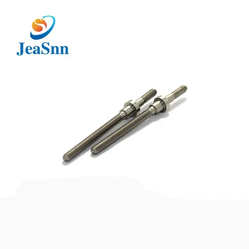 Nonstandard steel cnc machining shaft with double head threaded