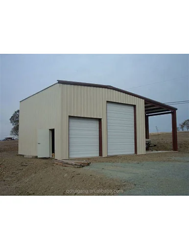 Prefab steel frame garage is designed according to customer requirements
