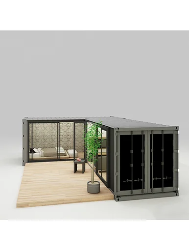 20ft container house with outdoor bedroom