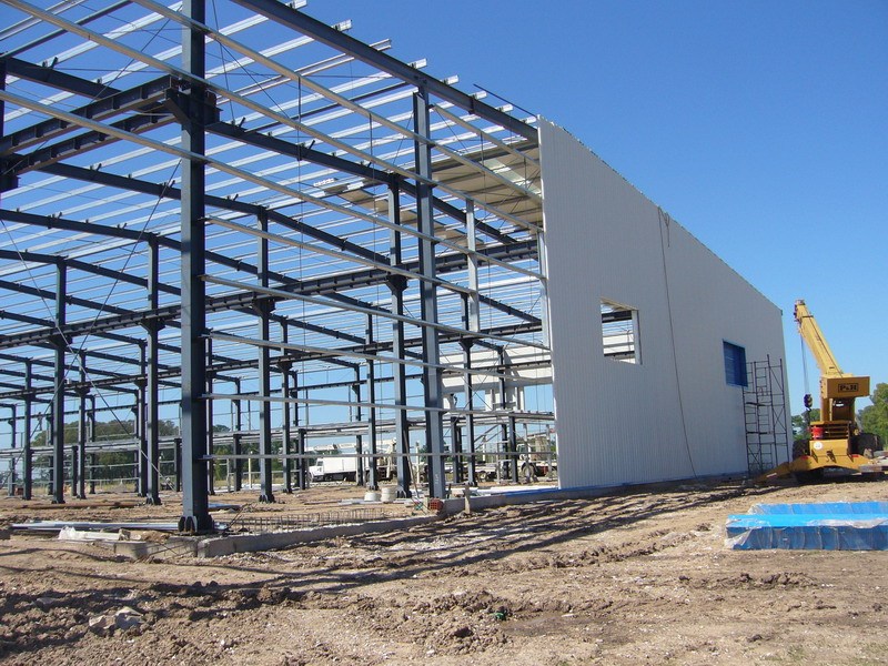 Steel structure warehouse construction