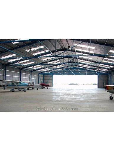 Steel structure aircraft hangar