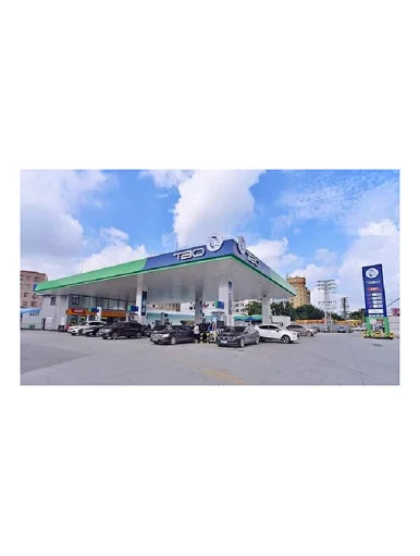 Petrol station construction design