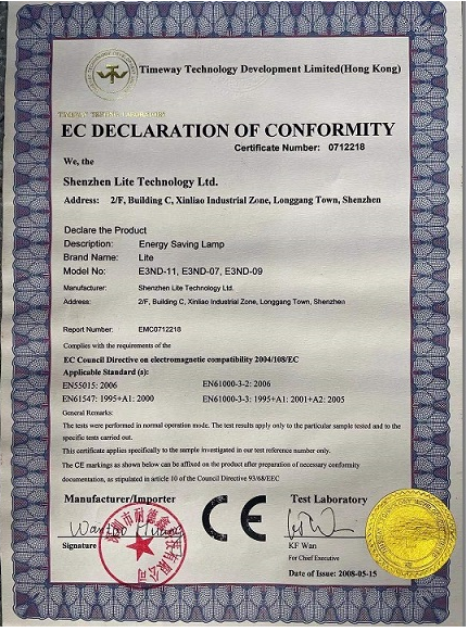 what is leds certification Shenzhen lite technology limited certificate
