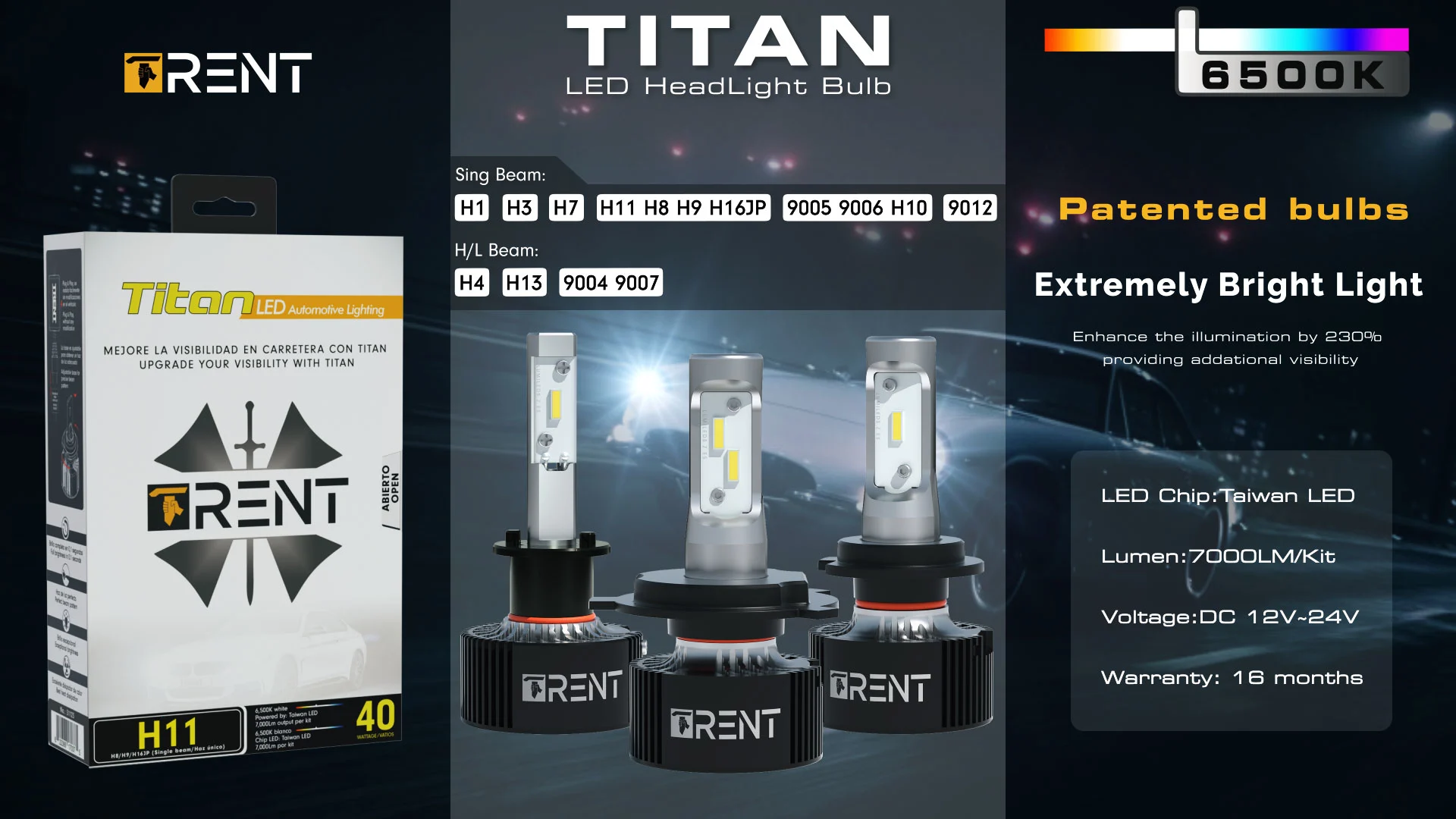 car led headlight bulb