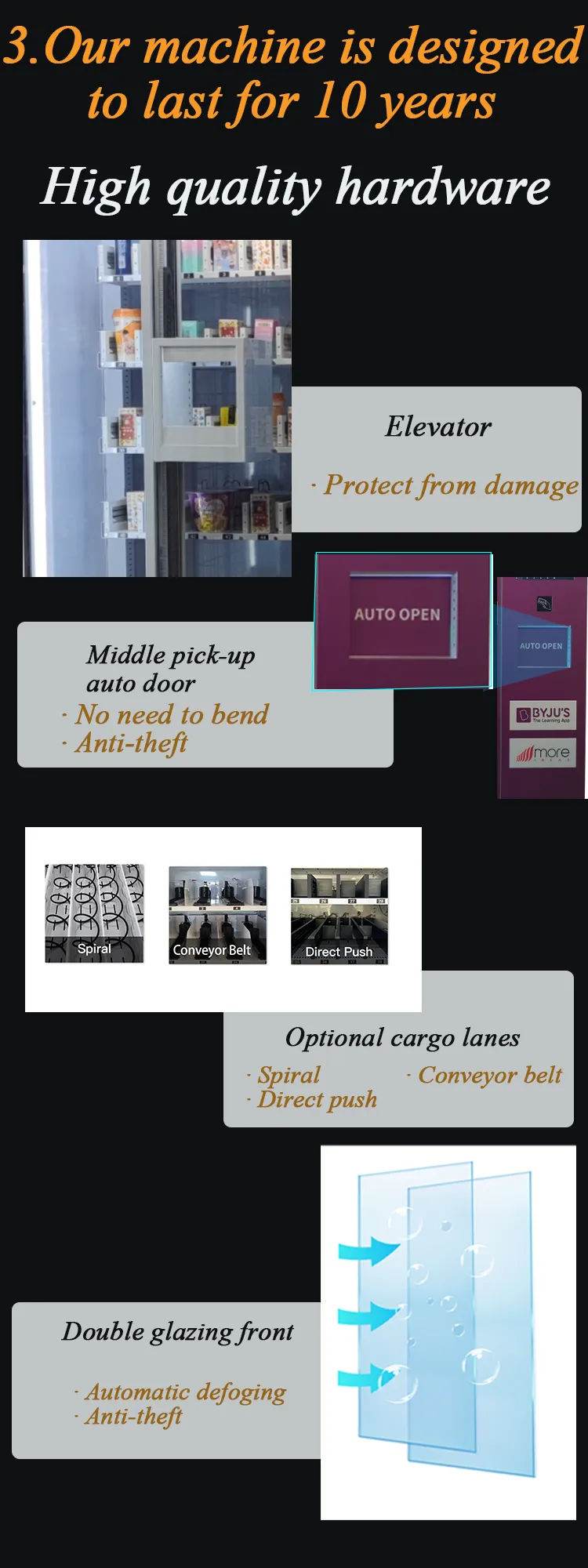 alcohol vending machine high quality hardware