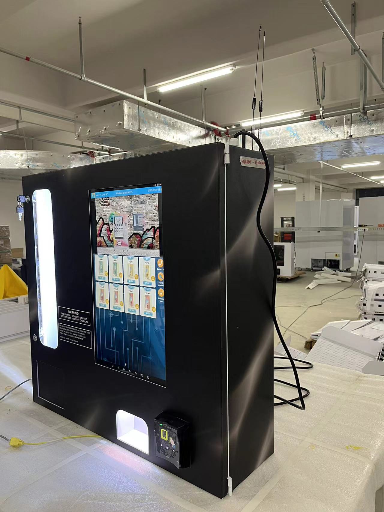 vape vending machine, e-cigarette vending machine in vending machine factory