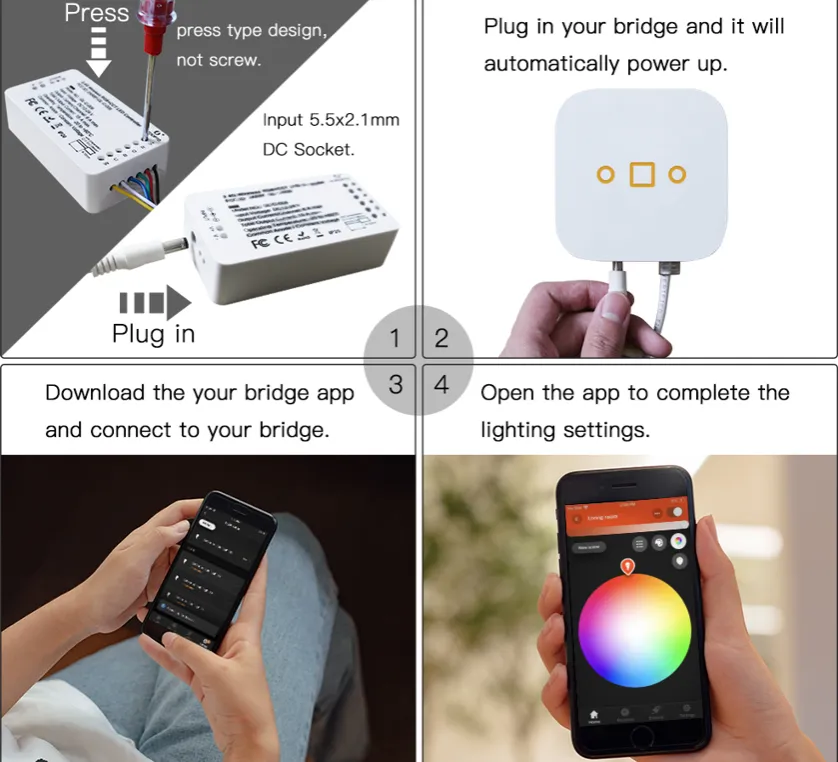 GLEDOPTO Zigbee RGBW led controller