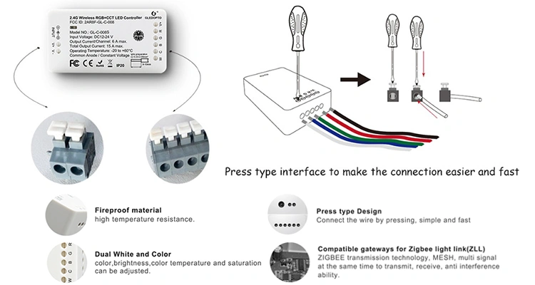 Zigbee rgb cct controller