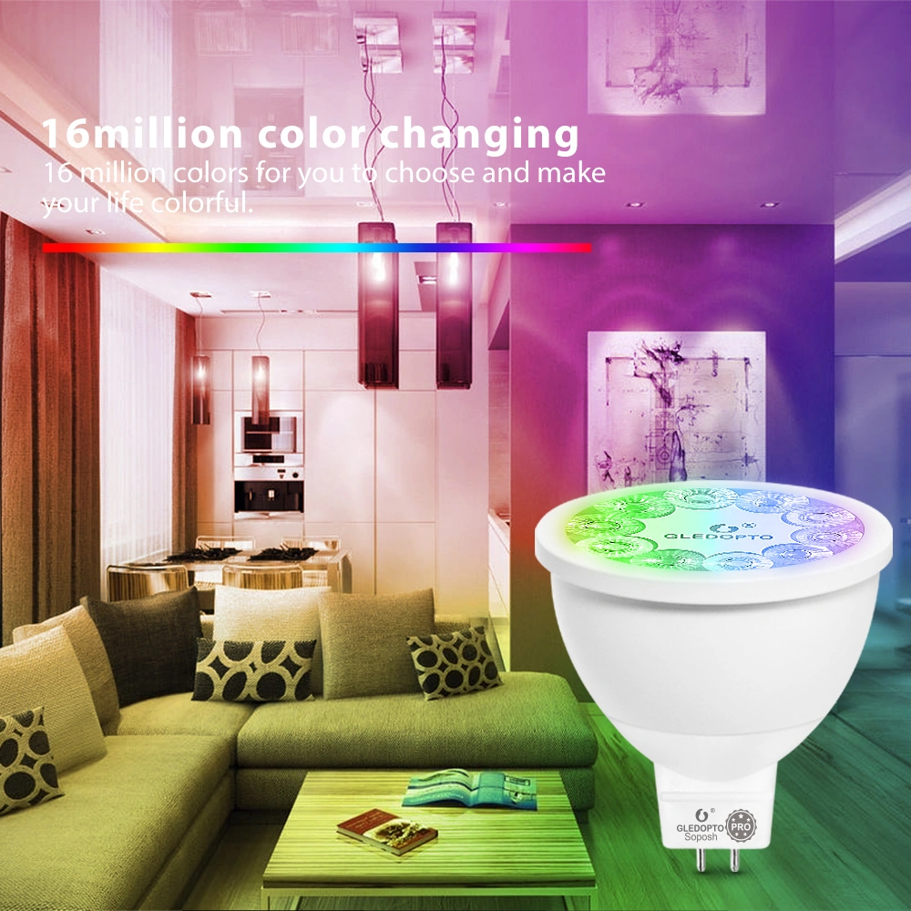 smart LED spotlight RGBW