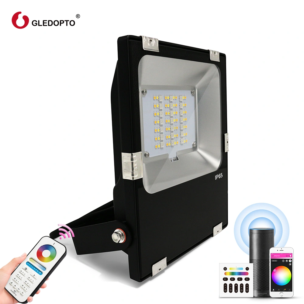 smart outdoor rgb led floodlight