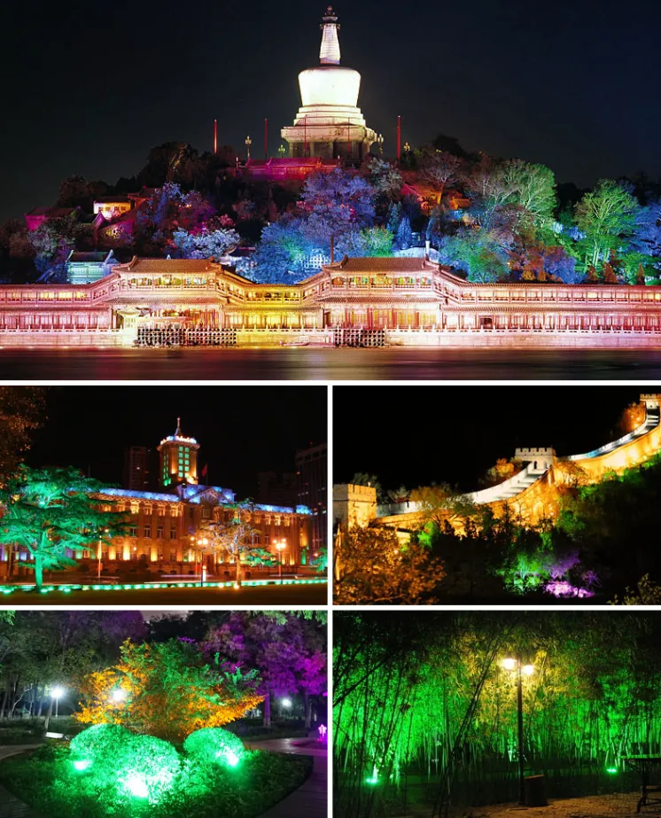 smart outdoor rgb led floodlight
