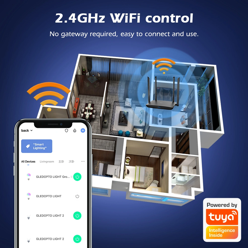 wifi led controller strip light