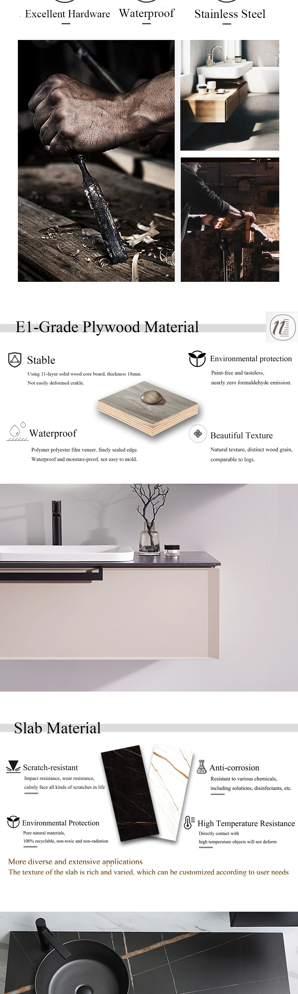 origin design bathroom cabinet,luxury sanitary ware,best bathroom furniture,bathroom vanitiy with smart LED mirror, bathroom cabinet with basin and faucet