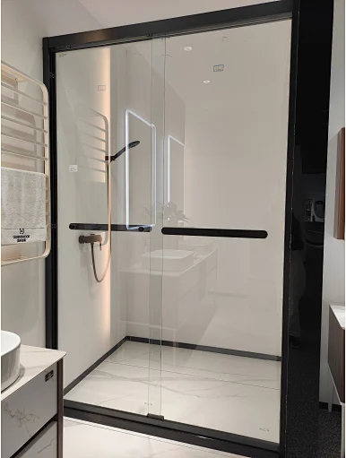 Diamond Frameless Style Hinge Shower Enclosure