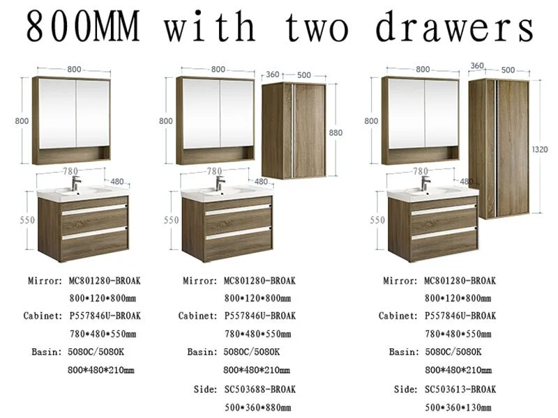 Cheap Price wood Floating bathroom cabinet Wall-hung-Cabinets