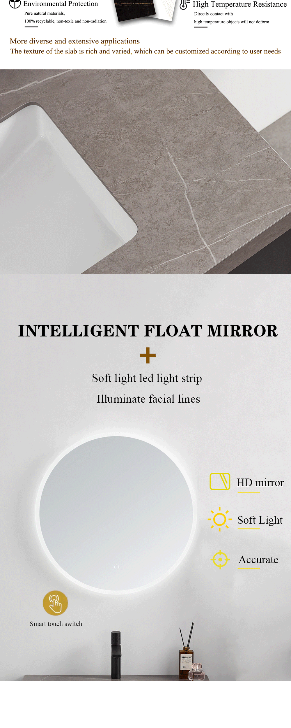 Modern Bathroom Furniture Sets, 60 Inch High Quality Supplier, Solid Wood Cabinet, Wash Basin Factory, Lavabo with mirror cabinet