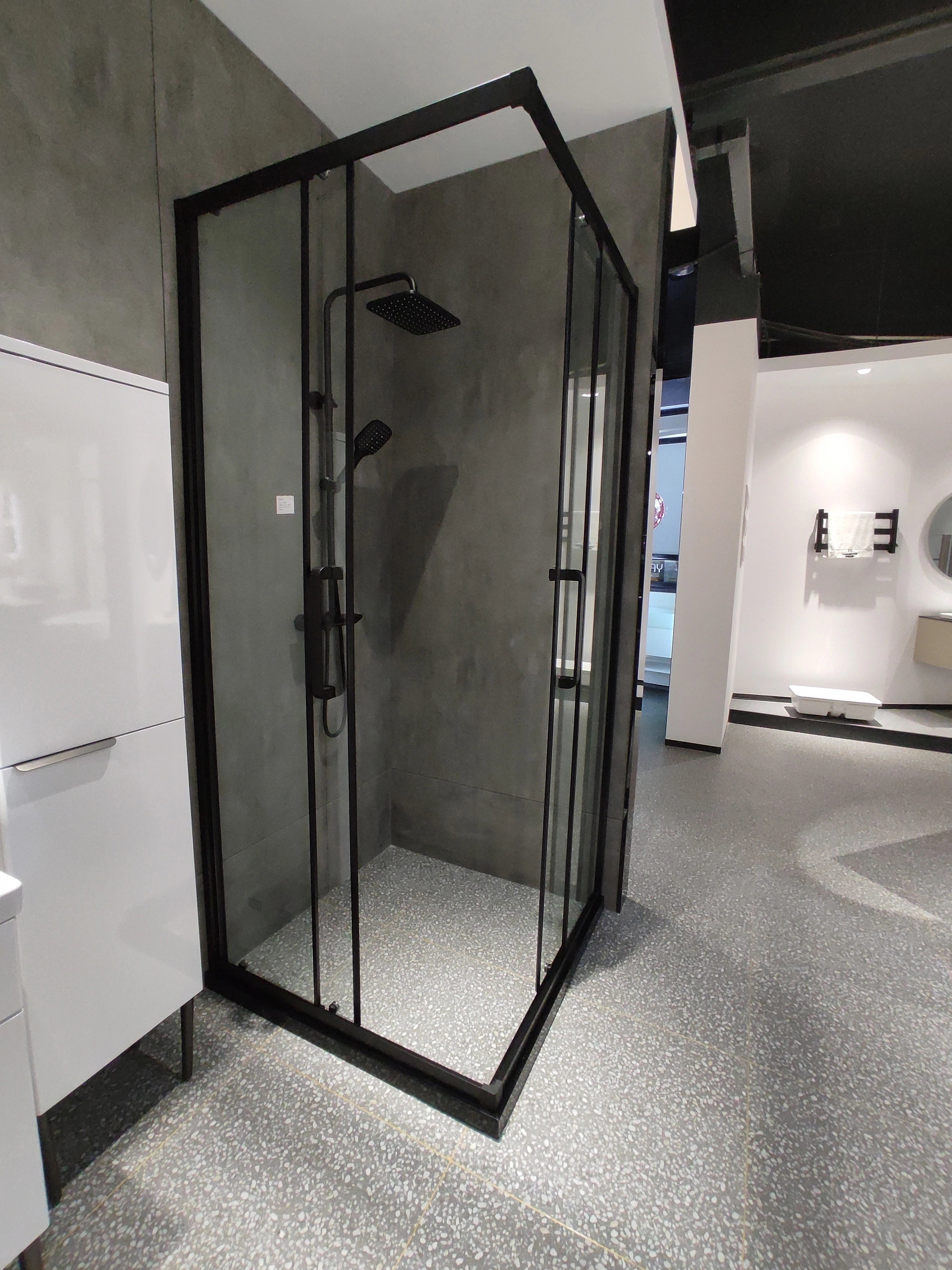 Corner Quadrant Shower Cabinet Bathroom Sliding Tempered Glass Room with durable accessories