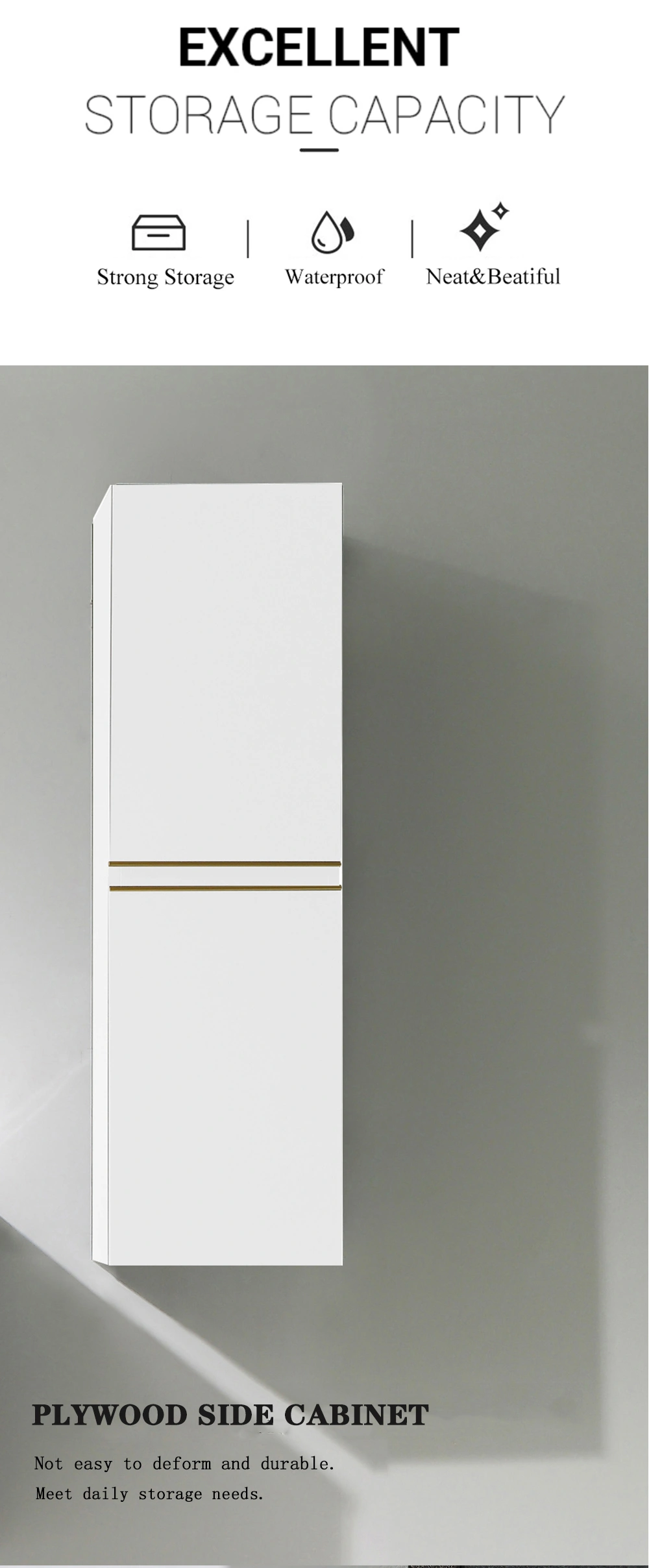 Wholesale factory supply, waterproof bathroom storage cabinet, bathroom vanity factory in China, integrated basin,bathroom mirror cabinet