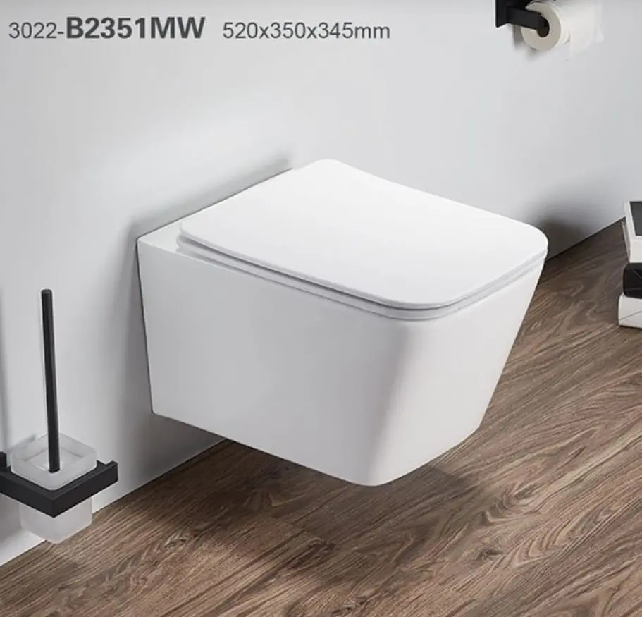 bathroom wall hang ceramic toilet wc wall mounted toilette suspendue wall hung toilet