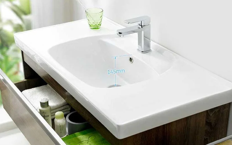 Cheap Price wood Floating bathroom cabinet Wall-hung-Cabinets