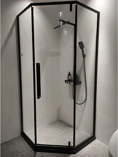 High End Bathroom Designs Corner Mounted Diamond Design Simple Shower Room