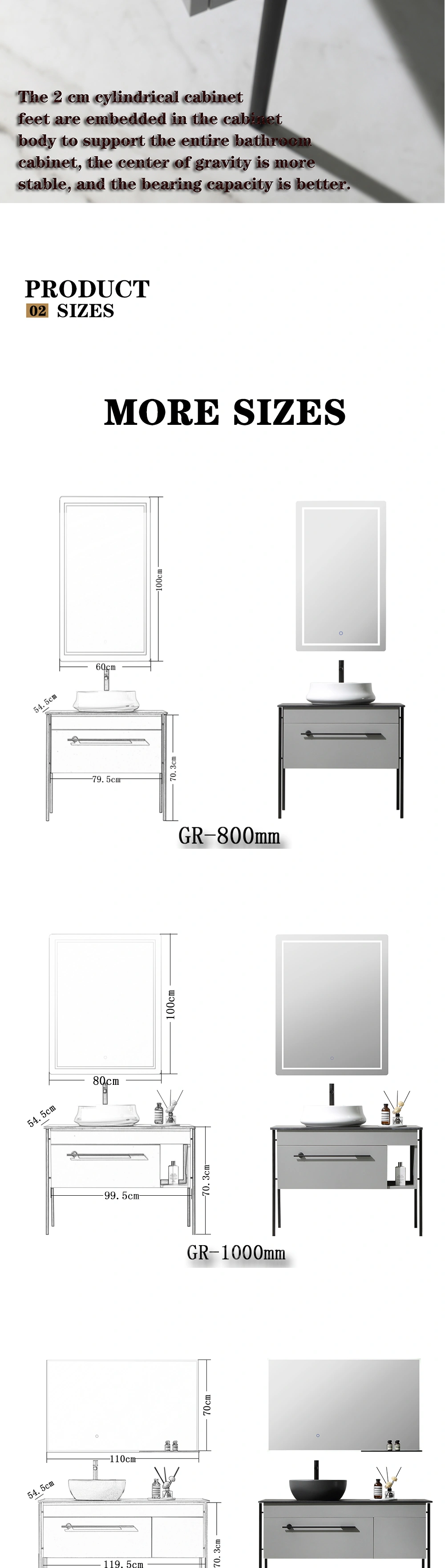 Traditional Bathroom free standing Cabinet,Cheap Price bathroom cabinet