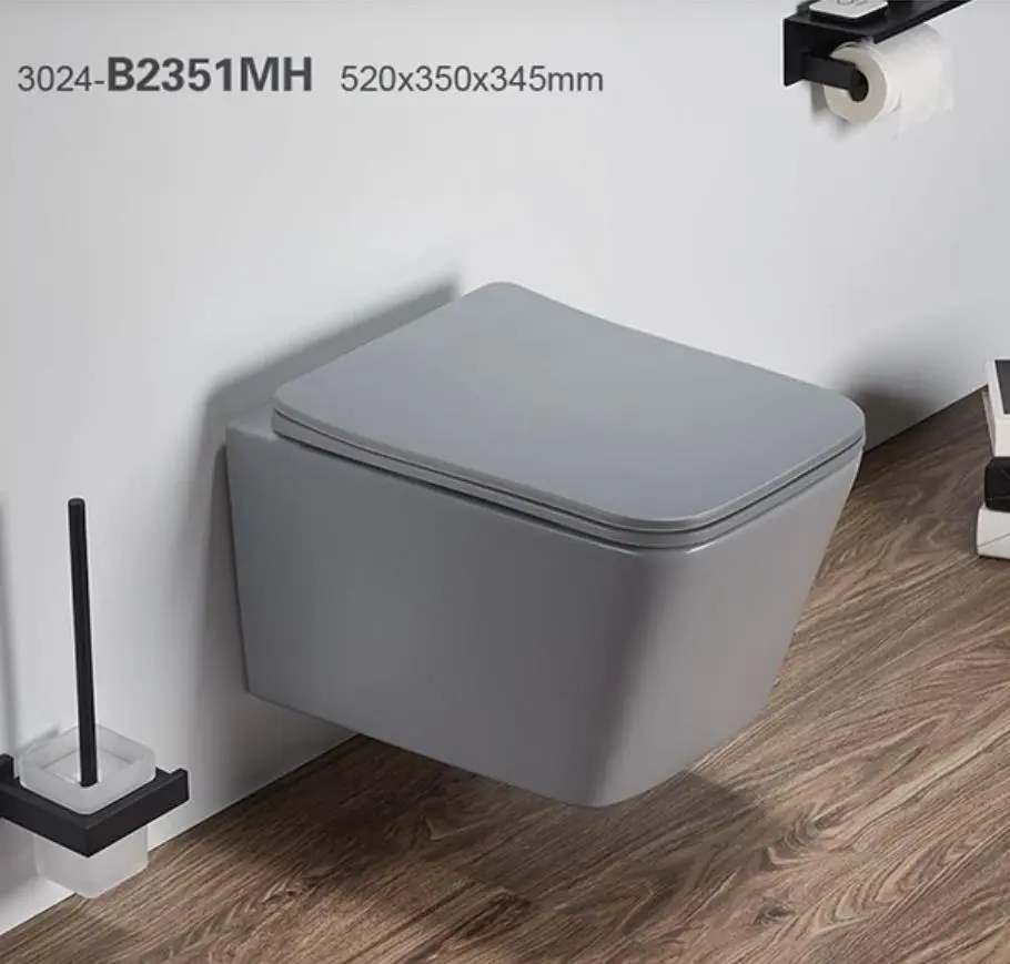 bathroom wall hang ceramic toilet wc wall mounted toilette suspendue wall hung toilet