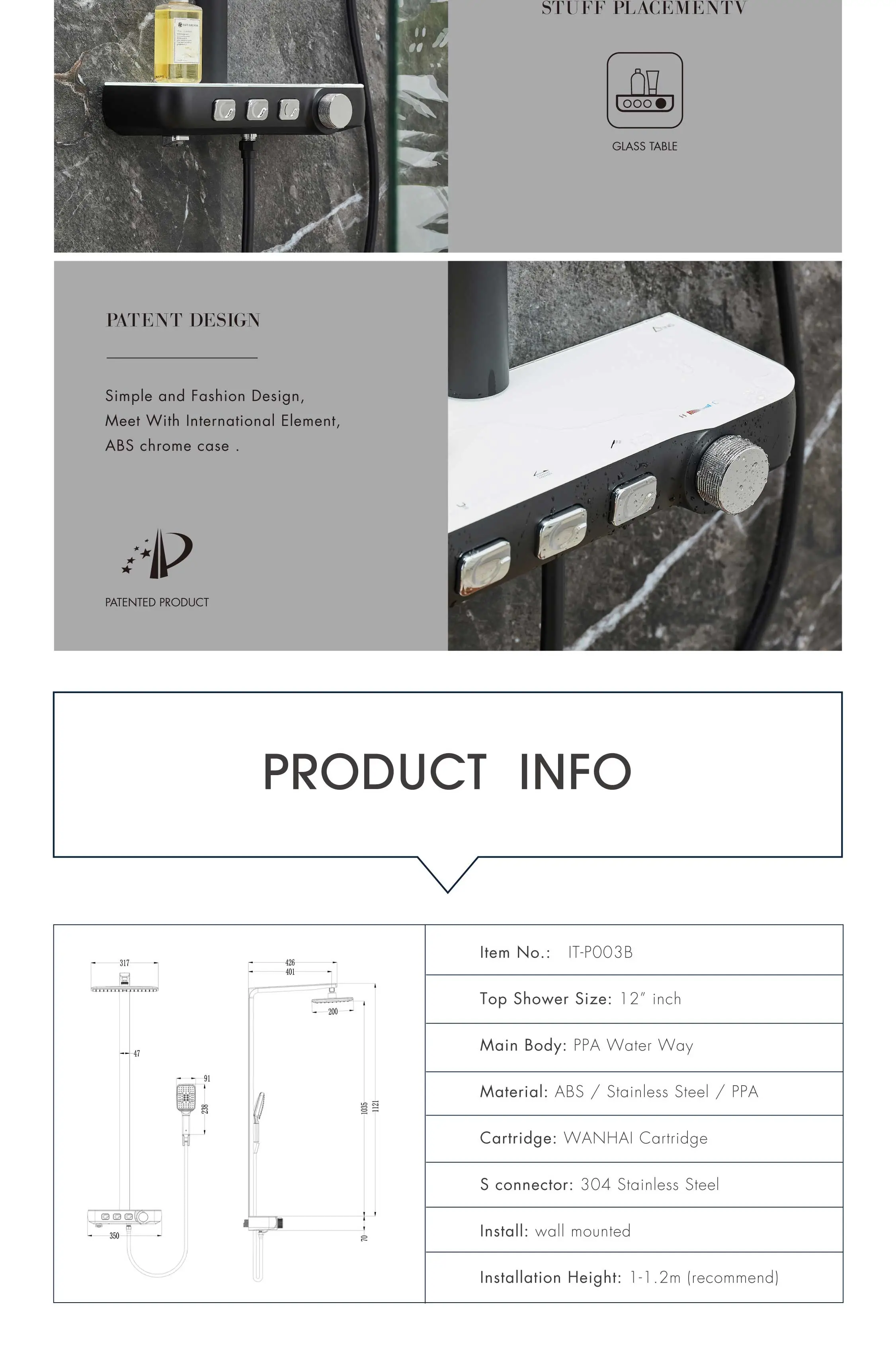 Bathroom Hot And Cold Mixer Showe