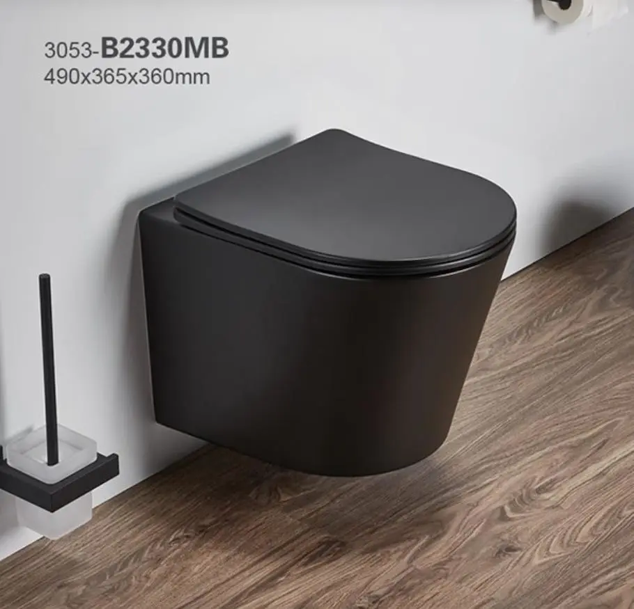 Bathroom wc wall mounted toilet rimless wall hanging toilet ceramic wall hung toilet