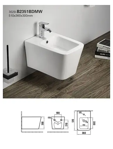 Modern high quality wall hung toilet square wall hung ceramic bidet,Modern high-quality wall hung toilet square wall hung ceramic bidet