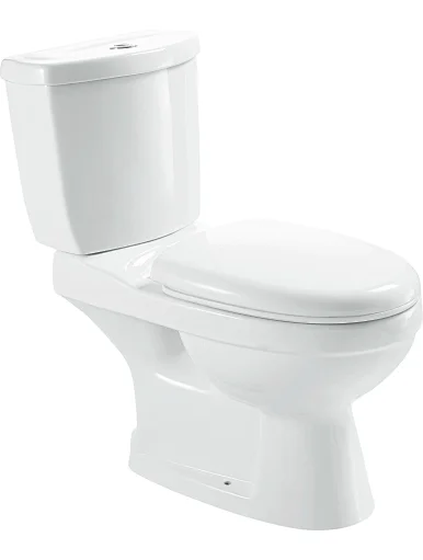 Wash Down Two Piece Toilet P-trap S-trap Dual Flushing Rimless Toilet