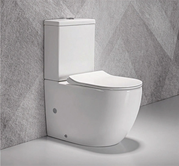 High quality ceramic human toilet western style flushing two pieces