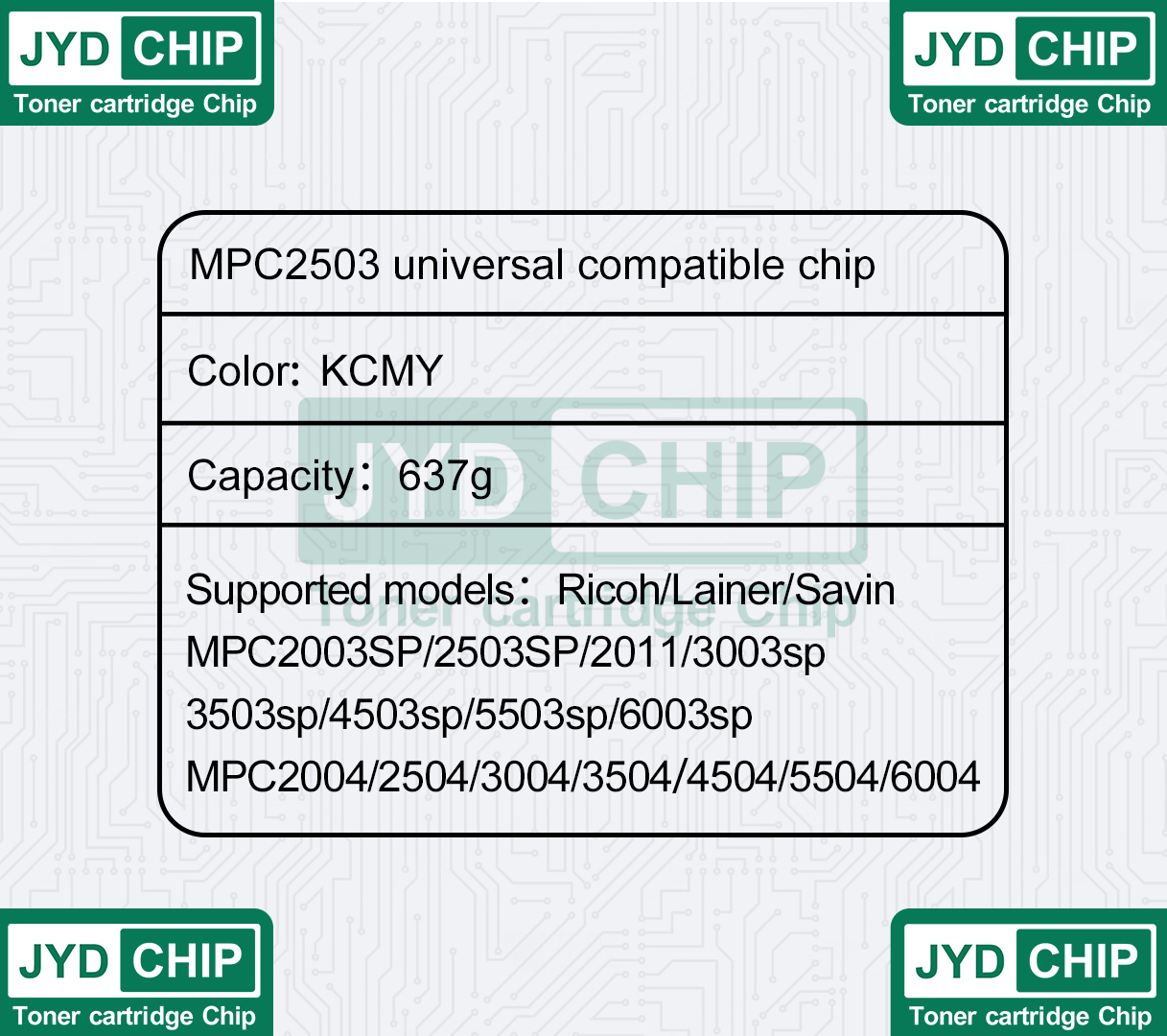 Ricoh,C2011,copier,compatible chips,Ricoh Copier,Toner sensor