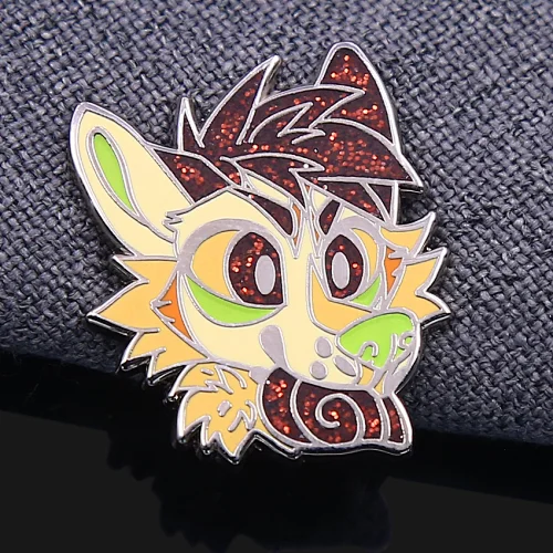 Animal Glitter Enamel Pin