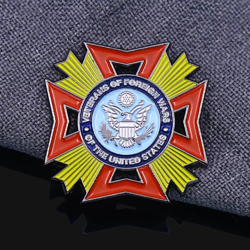 Veterand Of Foreign Wars Enamel Pins