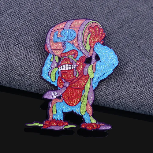 Glitter Enamel Pins