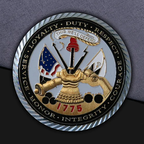 Service Honor Integrity Custom Coins