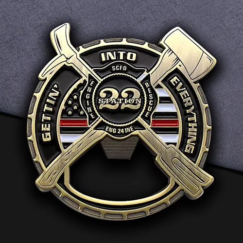 Engine Rescue Cusotm Challenge Coins