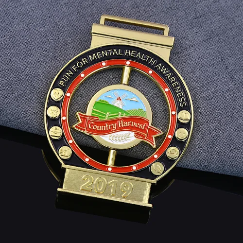 Running Spinning Medals