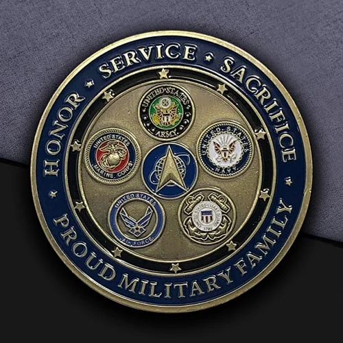 Honor Service Sacrifice Custom Coins