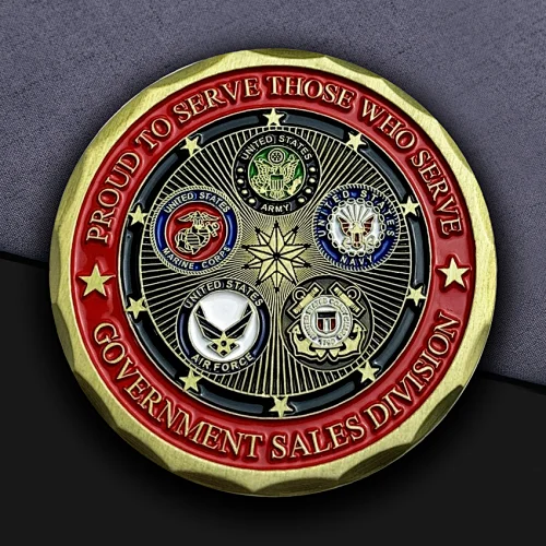 Government Sales Division Custom Coins