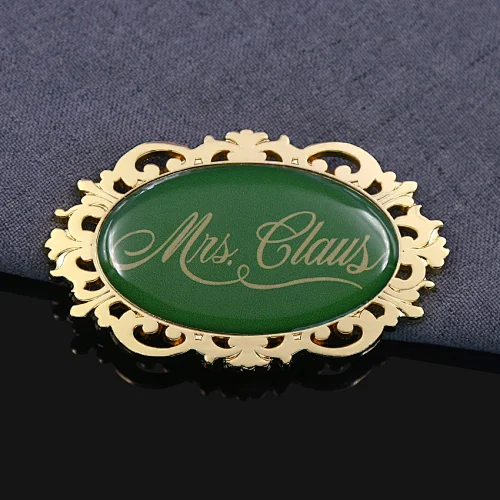 Mis Claus Offset Printed Lapel Pins
