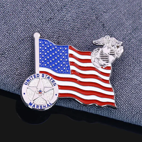 United States Marshal Military Lapel Pins