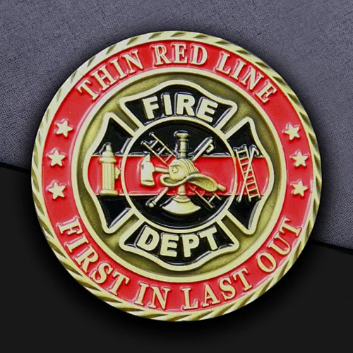 Fire Dept Custom Challenge Coins