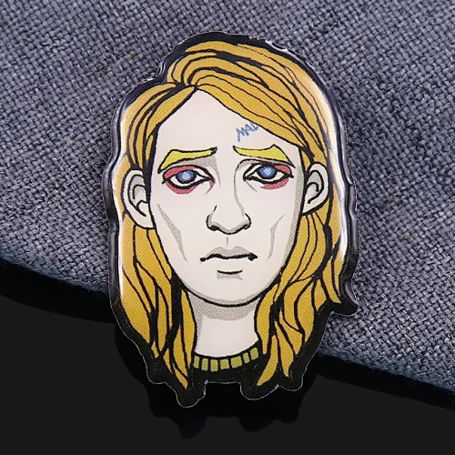 Portrait Offset Printed Pins Custom