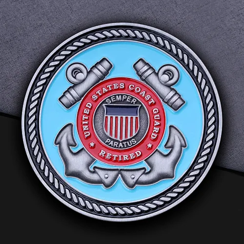 Retired Coast Guard Custom Challenge Coins