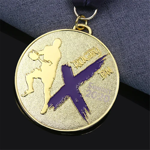 Rugby Ball Medal