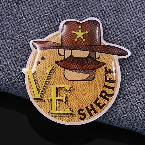 Sheriff Offset Printed Lapel Pins