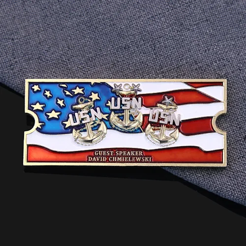 Rectangle Challenge Coins