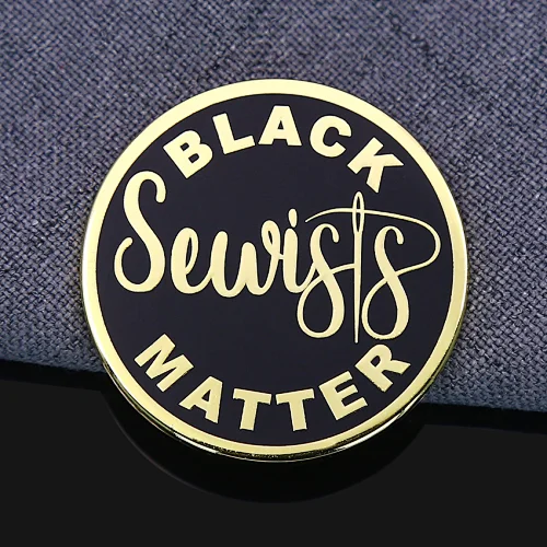 black matter enamel pin